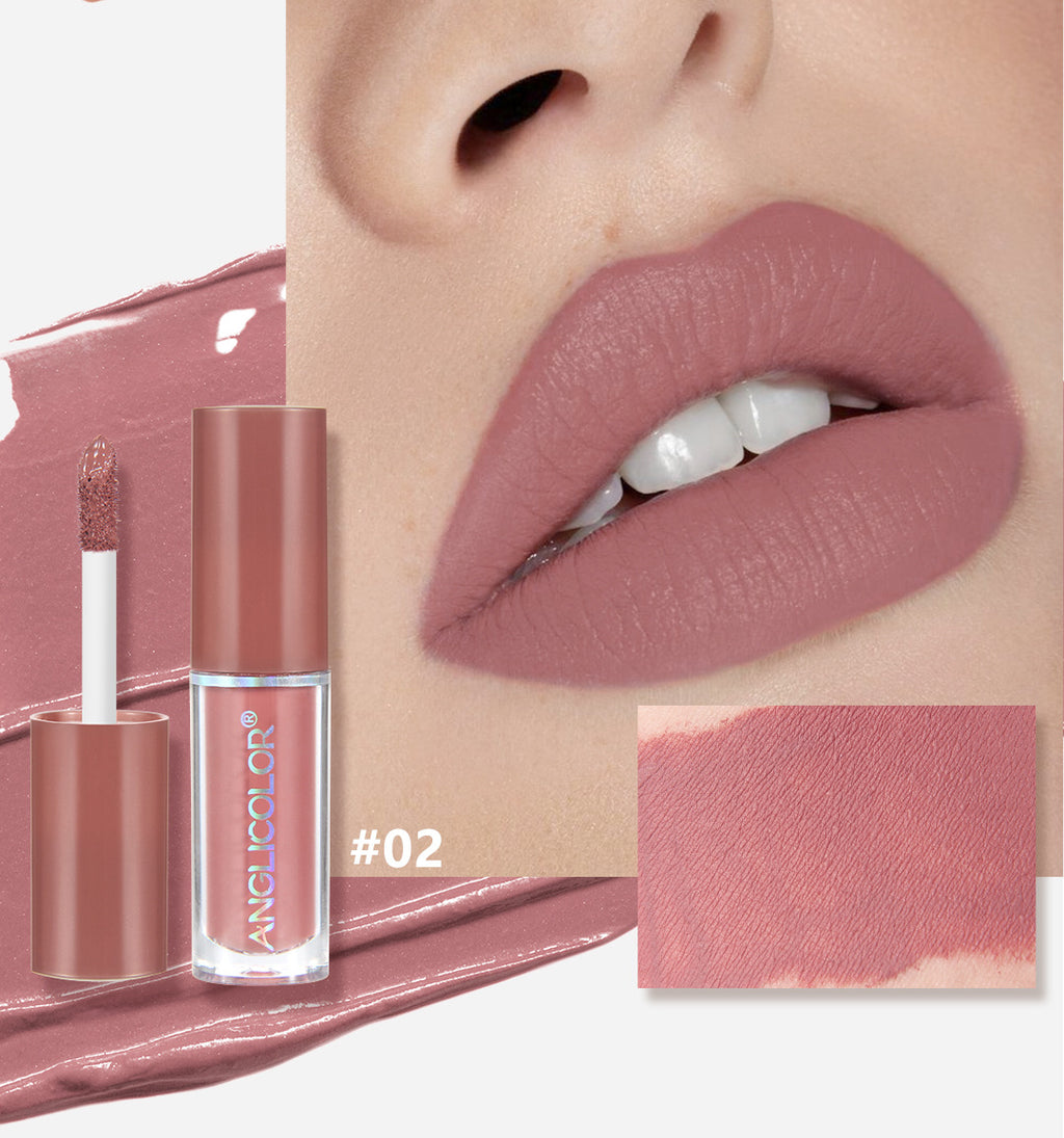12Color Lip Glaze Set Velvet Matte Matte Lip Gloss Non-Fading Liquid Lipstick European and American Makeup