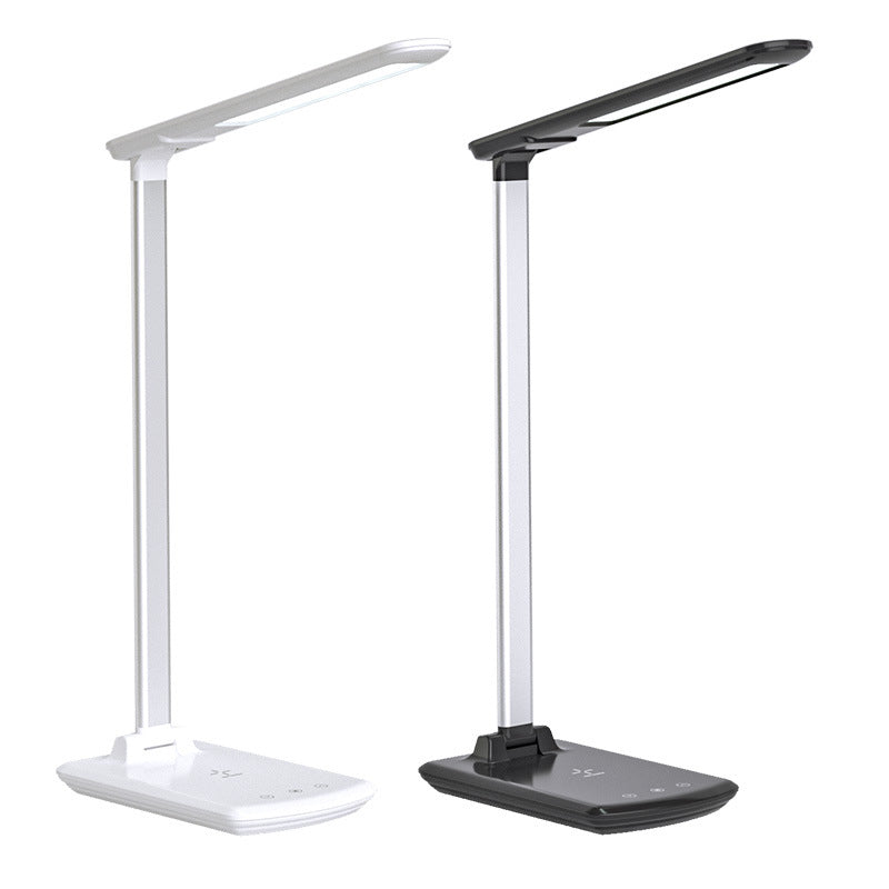 Factory Wholesale LED Smart Folding Desk Lamp Three Color Temperature Mobile Phone Wireless Charging Lighting Lamp Reading Eye Protection Lamp