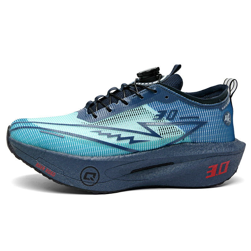 Summer New Fashion Breathable Comfortable Durable Running Shoes Men's Shoes Real Carbon Plate Cushioning High Elasticity Couple Sports Shoes