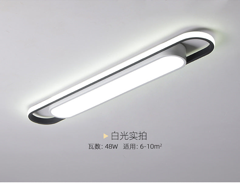 Aisle Light Corridor Light Modern Simple Entryway Porch Balcony Light Iron Art Long Strip Cloakroom led Ceiling Light Fixtures