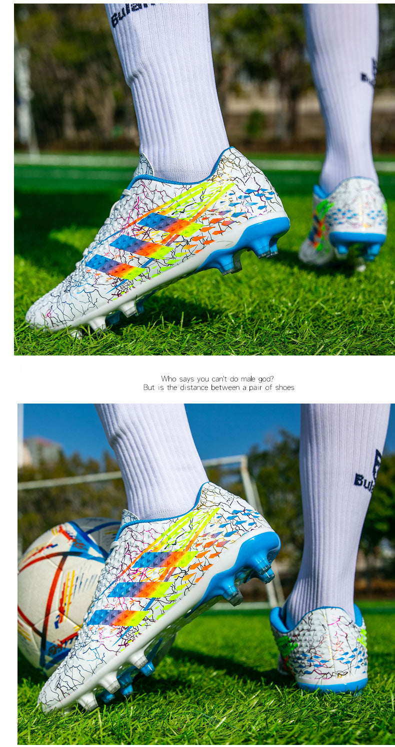 New professional football shoes for men and women AG Spike TF Broken Nail Youth Student Grassland Competition Training Shoes