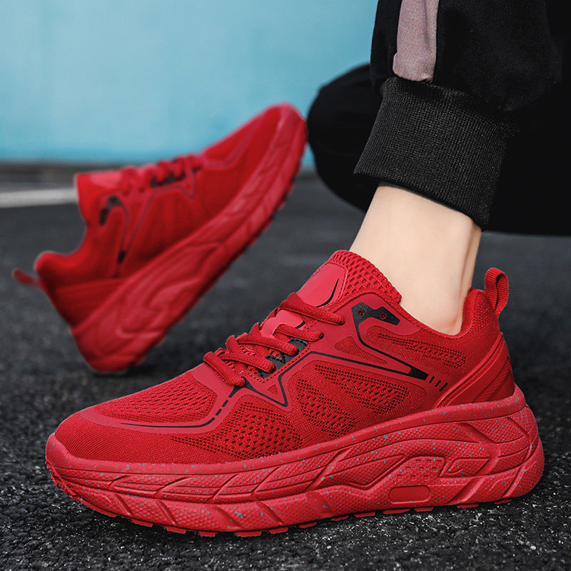 Dropshipping Couple Casual Sports Shoes Student Running Shoes Marathon Running Shoes Jacquard Foreign Trade Live Streaming Men's Shoes