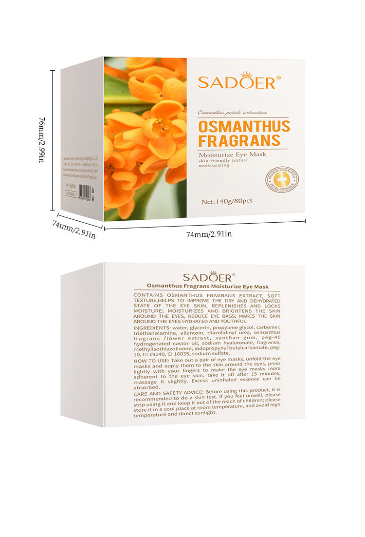 Golden Osmanthus Eye Mask Patch SADOER Moisturizing and Hydrating to Reduce Dark Circles  Foreign Trade Live Wholesale