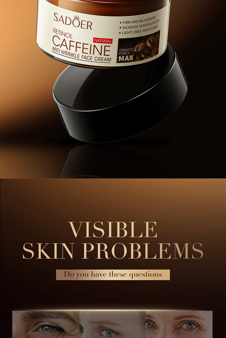 Retinol Caffeine Face Cream50g SADOER Hydrating Moisturizing Cream  Wholesale