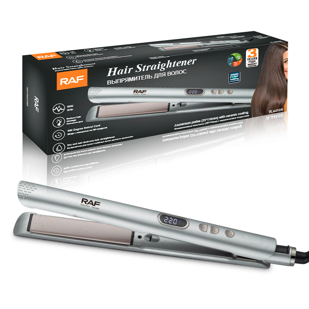 RAF EU Standard Hair Straightener Negative Ion Hair Straightener Root Straightening Iron Hair Straightening Curling Iron Home Use Volumizing