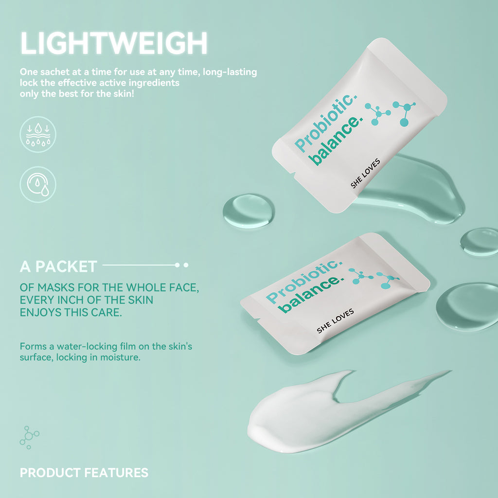 Probiotic Hydrating Mask Set for Moisturizing, Stabilizing, Repairing, Seasonal Changes, Night Recovery, and Soothing