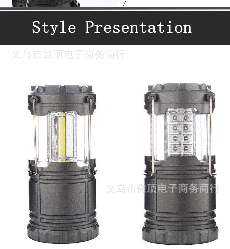 Super Bright Multi-Functional COB Tent light 30LED Camping Light Portable Camping Light Emergency Light Camp Light Pony Light