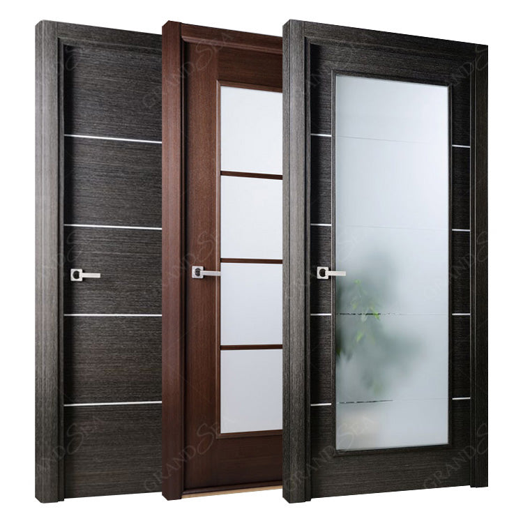 Luxurious Wooden Internal Door Design Doors Interior With Frame for Bedroom Apartment Villa