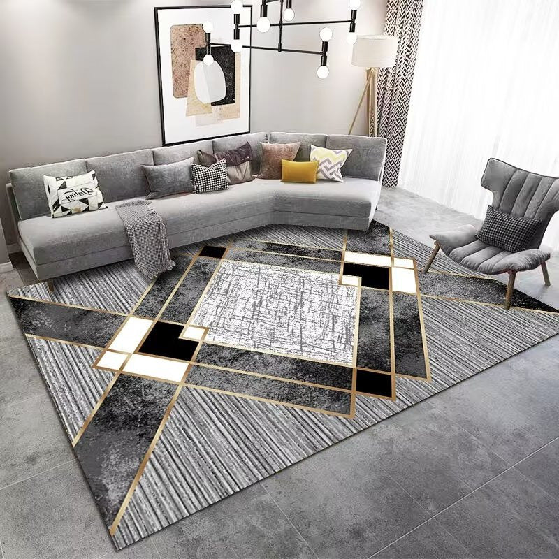 Crystal Velvet Carpet Home Carpet Simple Nordic Classical Office Carpet Full Coverage Bedside Rug Living Room Carpet