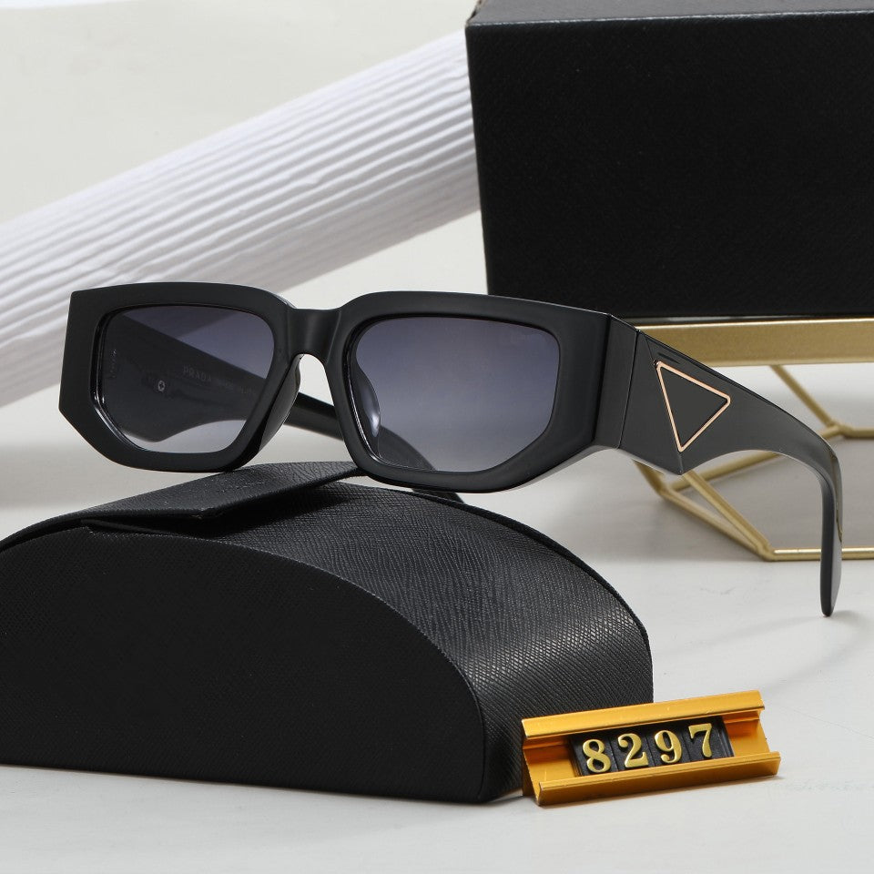 Europe and America PRA Fashionable Square Sunglasses for Men and Women8297Manufacturer Lightweight UV Protection Japanese and Korean Style