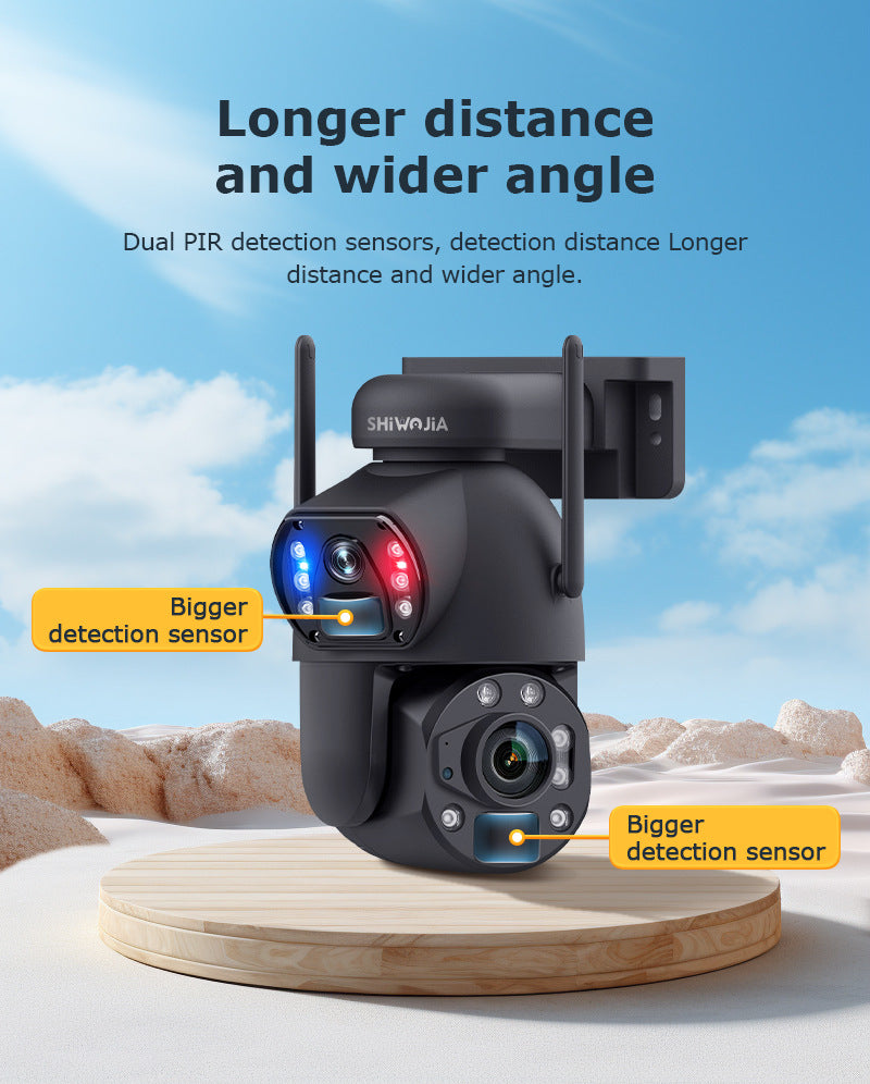 High Definition Bullet Camera36Optical Zoom Outdoor6MP Full Color Night Vision4G Wireless Solar Camera