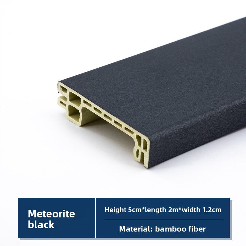 Baseboard, wood-plastic baseboard, project delivery guarantee, bamboo-wood fiber baseboard, wall corner trim pvc Skirting board