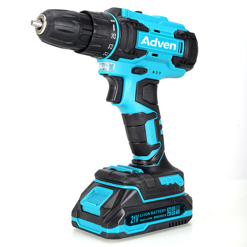 21v Multifunctional rechargeable lithium electric drill Household Impact Electric Screwdriver Set Drill