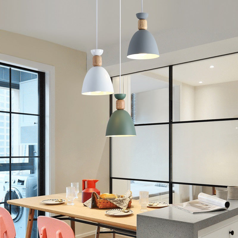 Nordic Restaurant Pendant Light Three-Head Bar Dining Room Table Lamp Creative Personality Bedroom Lamp Modern Minimalist Lighting Fixture
