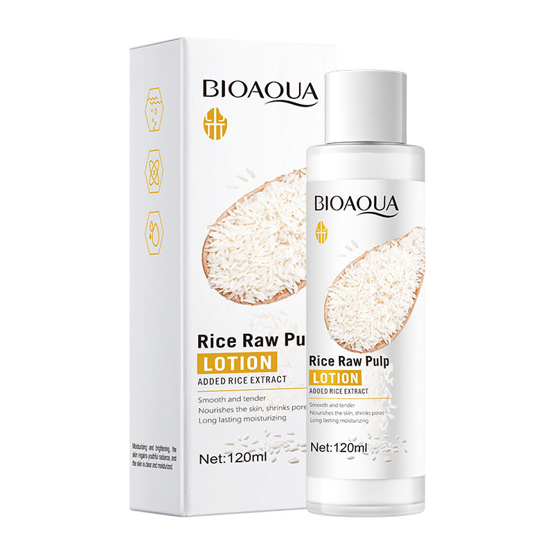 Full English Rice Skincare Set BIOAOUA Rice Puree Series Six-Piece Set Box  Wholesale