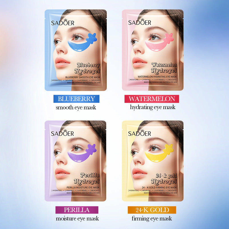 Blueberry Fruit Smooth Eye Mask SADOER Moisturizing and Nourishing Eye Mask Patches  Wholesale