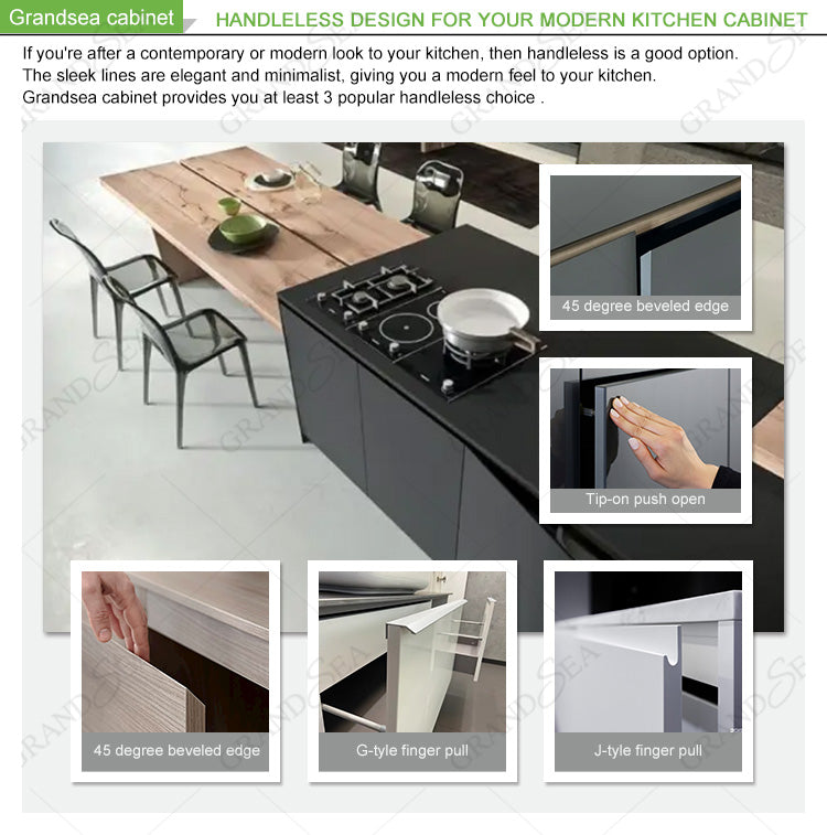 Modern Acrylic Kitchen Design Unit Cabinet Door Modular Lacquer Kitchen Cabinet