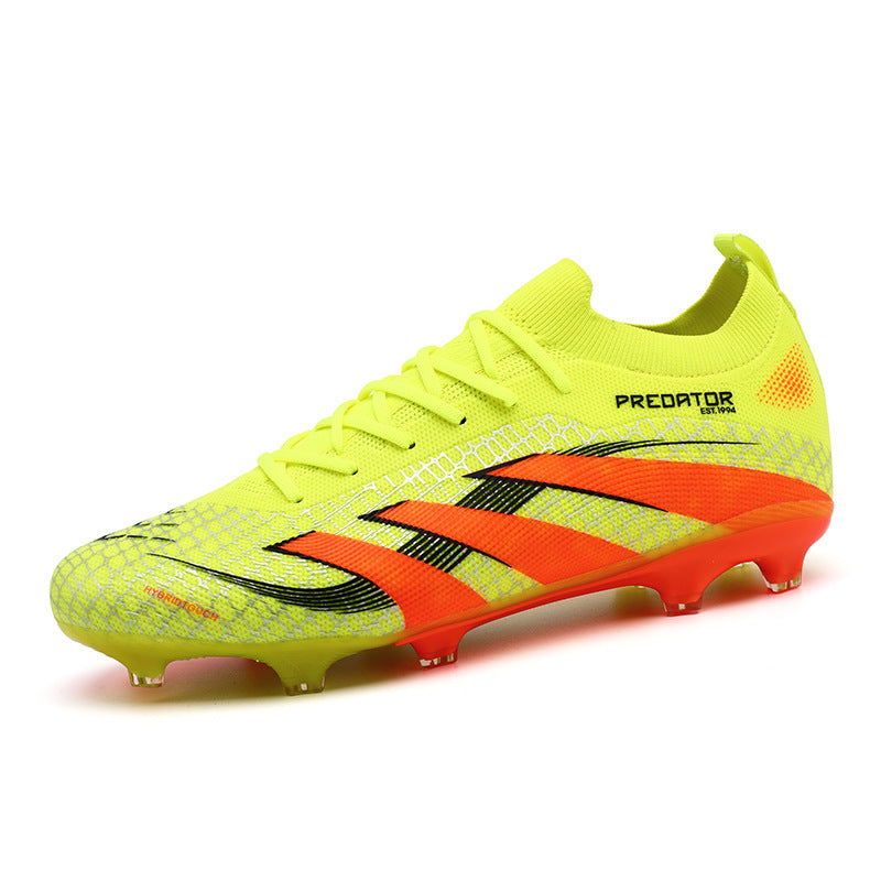 2025New Football Shoes for Men and Women, Youth Students, Fashionable and Comfortable, Long Spikes, Low-top, Factory Direct Sale