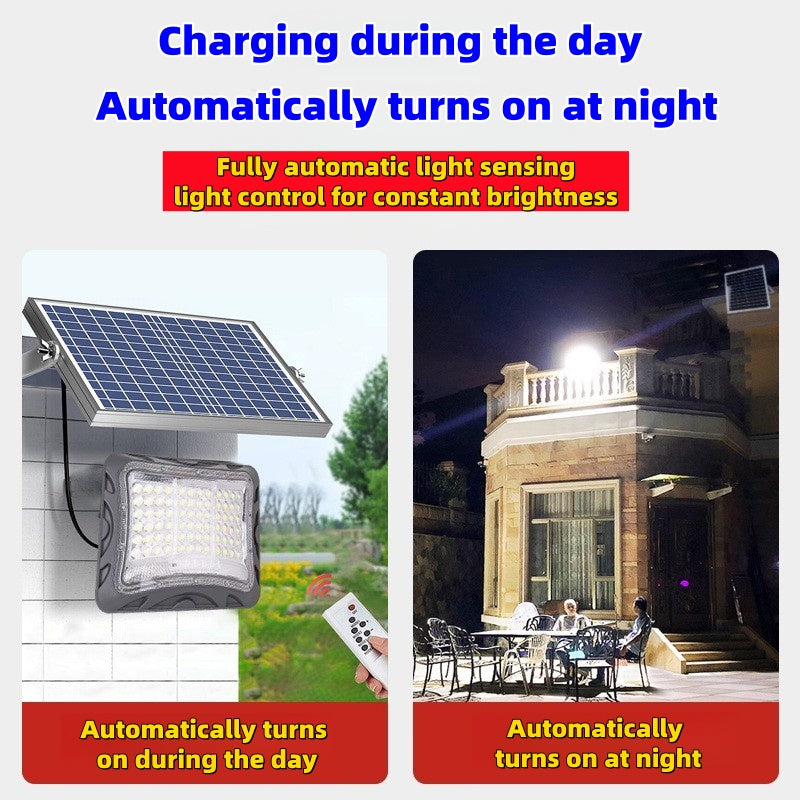 100W 200W 300W Solar Light Ultra Bright Waterproof Outdoor Light Intelligent Split Floodlight Solar Light Wholesale