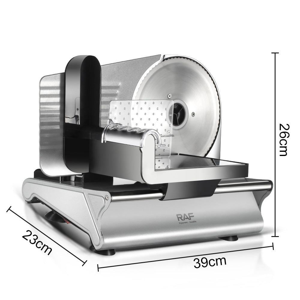 【】Electric Slicer Stainless Steel Meat Slicer Sliced Sausage Household Multifunctional   R8800
