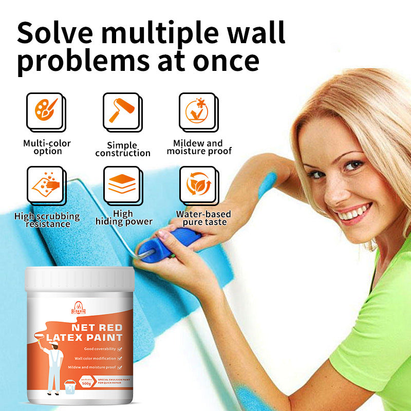Wall Latex Paint Indoor Household Wall Paint Renovation Repair Color Adjustment Paint Water-based Paint Interior Wall Repair