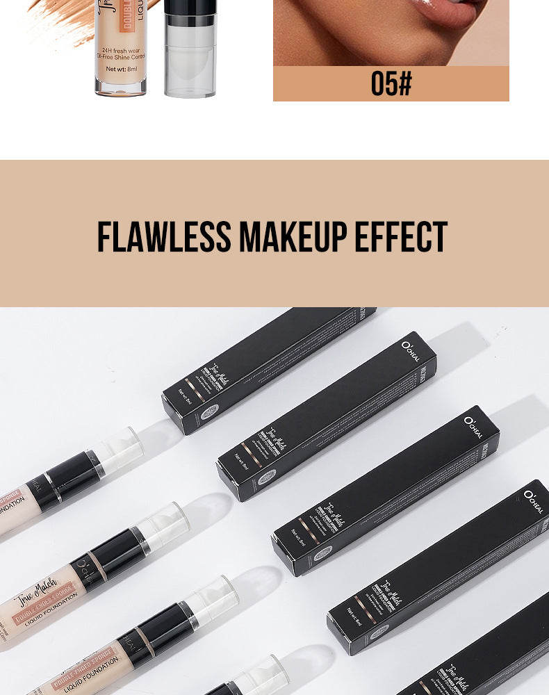 AliExpress Ouqianya Dual-Head Concealer Pen Even Skin Tone Spot Application Cover Spots Acne Marks Wholesale