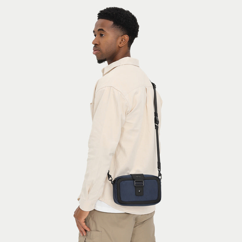 Men's Crossbody Bag High-End Single Shoulder Bag Portable Small Bag Waterproof Oxford Cloth Mini Men's Bag Trendy Style