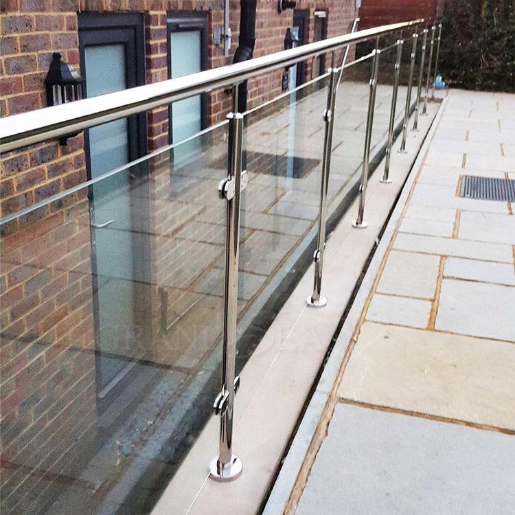 China Factory Cheap Stainless Steel Glass Balcony Railing Design