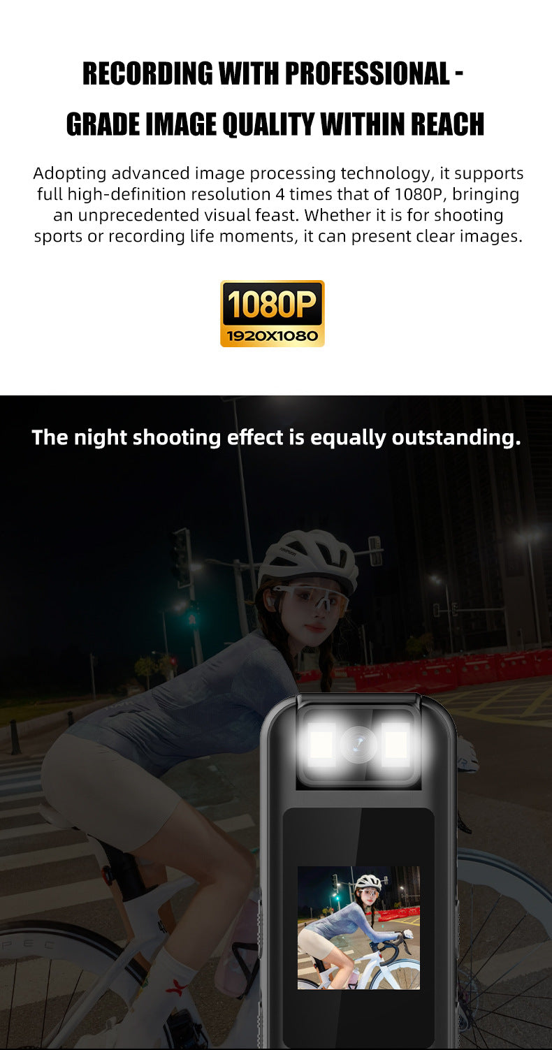 Private Model New Rotating Sports Camera Back Clip Sports Cycling Camera Outdoor Bicycle Riding Recorder