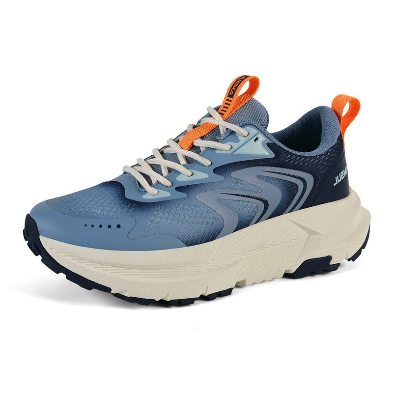 Men's Shoes New2025Mesh Breathable Running Shoes Anti-Slip Shock Absorption Lightweight Soft Sole Sports Shoes Manufacturer Wholesale