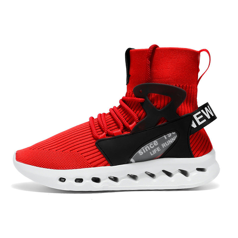 Autumn Winter New Large Size Men's Casual Shoes Youth High-top Shoes Blade Sports Shoes Versatile Running Trendy Shoes