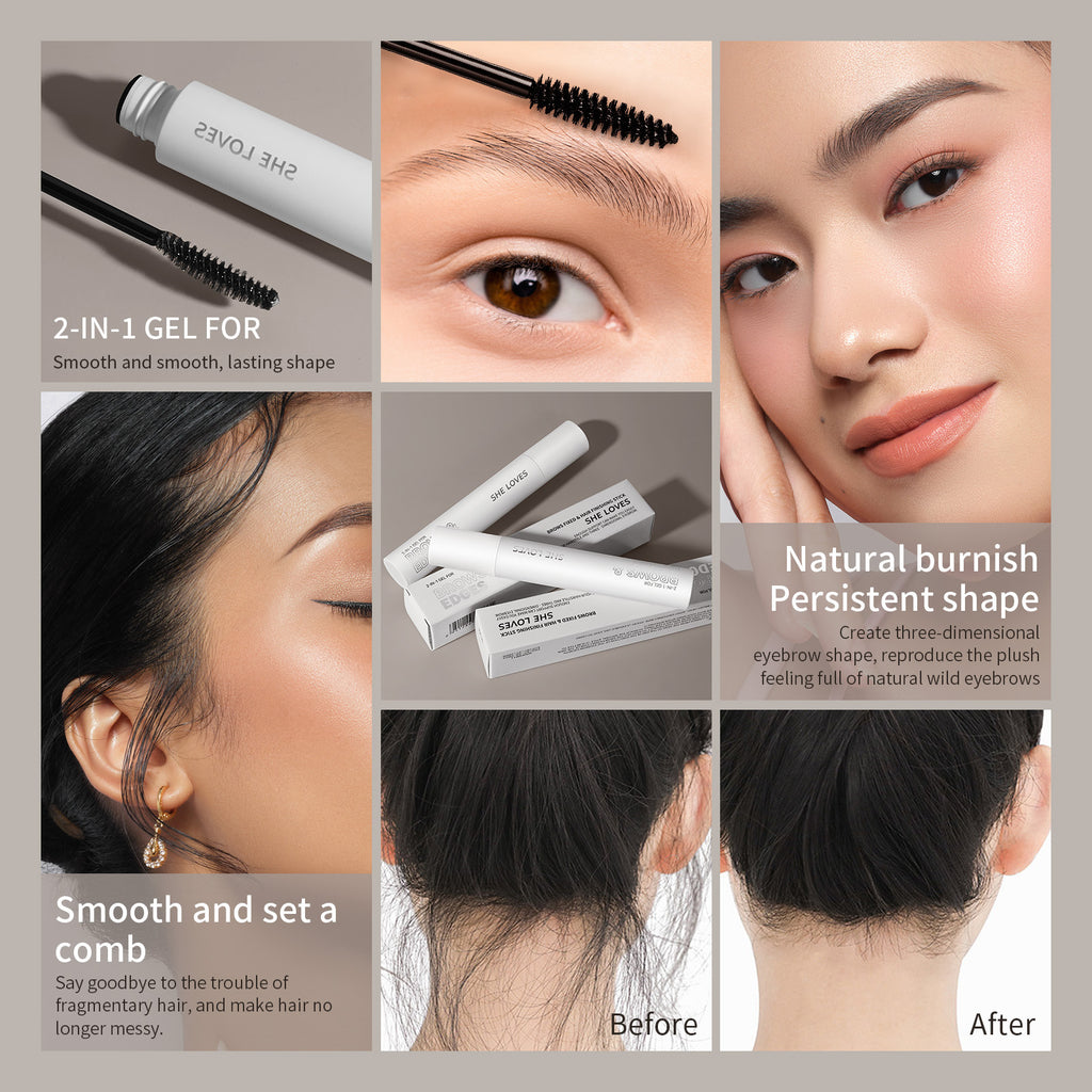 Eyebrow Hair Styling Stick brows & hair styling Silicone-free Alcohol Quick-Dry Long-Lasting Setting