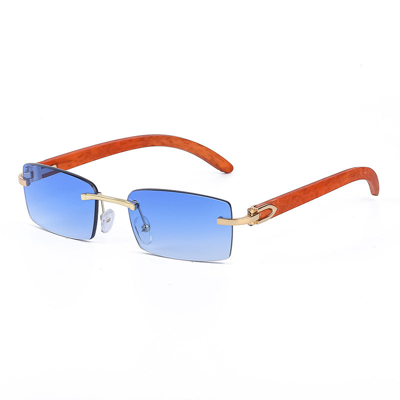 New Fashion Sunglasses for Men Ultra-Clear Frameless Sunglasses Ocean Lens Diamond Cut Edge Trendy Wholesale7533