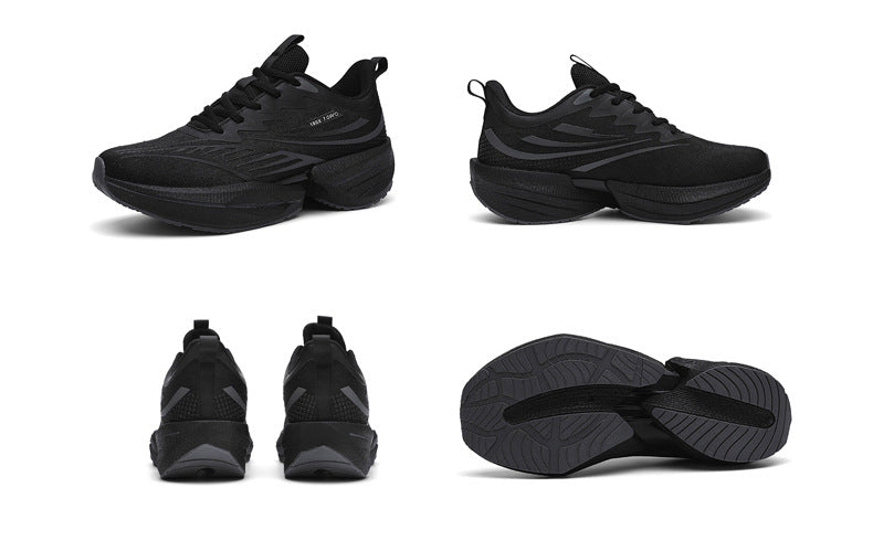 ROANK Men's Running Shoes Ultra-Light Sports Shoes for Teenagers Non-Slip Thick Sole Height Increasing Running Shoes for Middle School Students