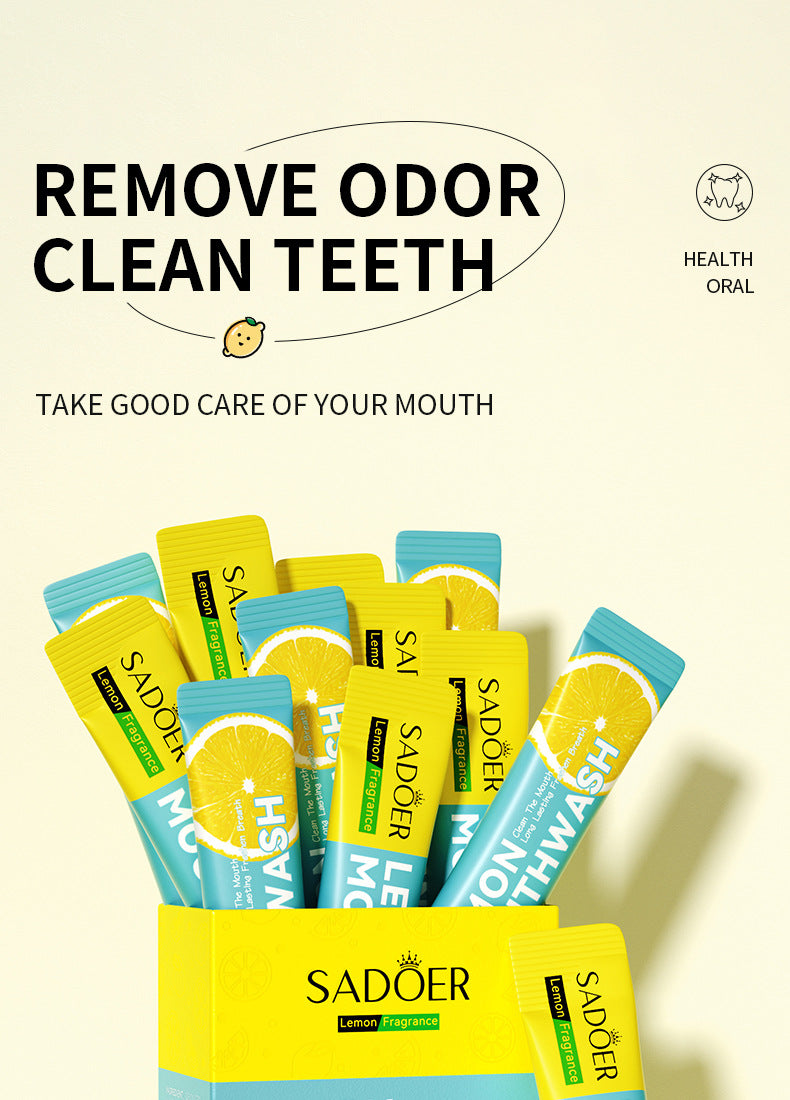 Mouthwash Box Set SADOER Disposable Portable Oral Cleaning Care  Foreign Trade Wholesale