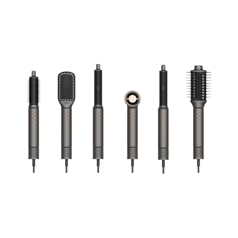 фенHigh-Speed Hair Dryer Hot Air Comb Set 6-in-1 Curling Iron Multi-Functional Hair Dryer Home Appliance