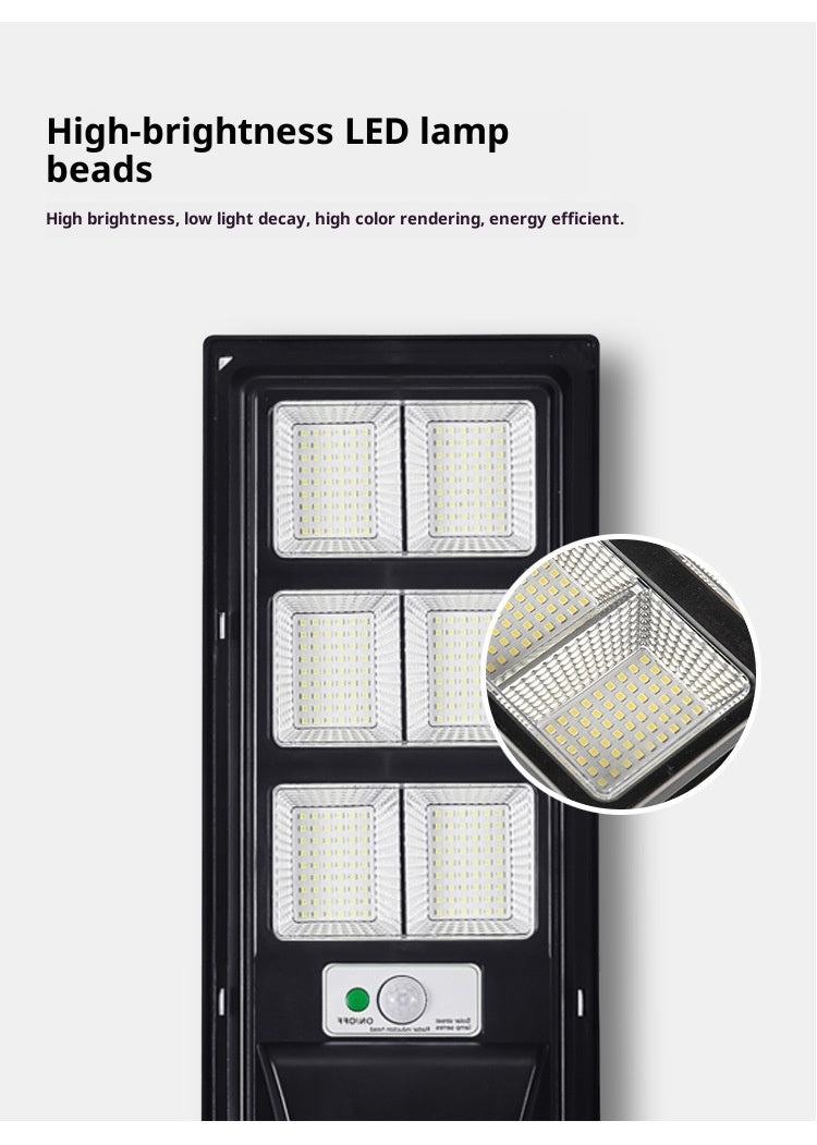 Solar Outdoor Garden & Road Lights IP65 Waterproof LED High Pole Mount with Aluminum Construction