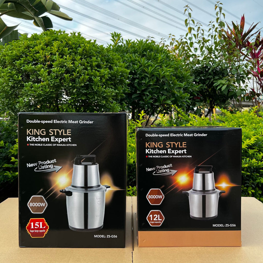 Fufumachine 6L Electric Meat Grinder Small Multi-Functional Meat Mincer Food Processor Blender Multi-Purpose