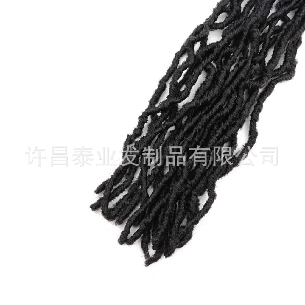 African Wig Synthetic Braids Earthworm Curly Braids African Dreadlocks NU Locs Crochet Dreadlocks Soft Locs