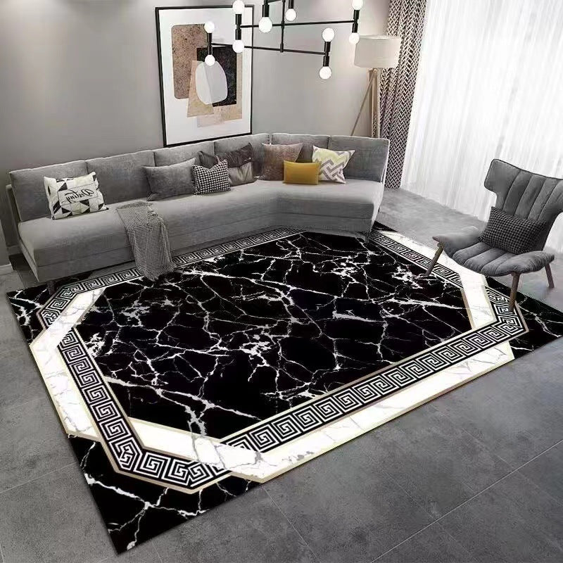 Wholesale Crystal Velvet Light Luxury Carpet Living Room Sofa Coffee Table Mat Modern Bedroom Carpet Home Full Carpet