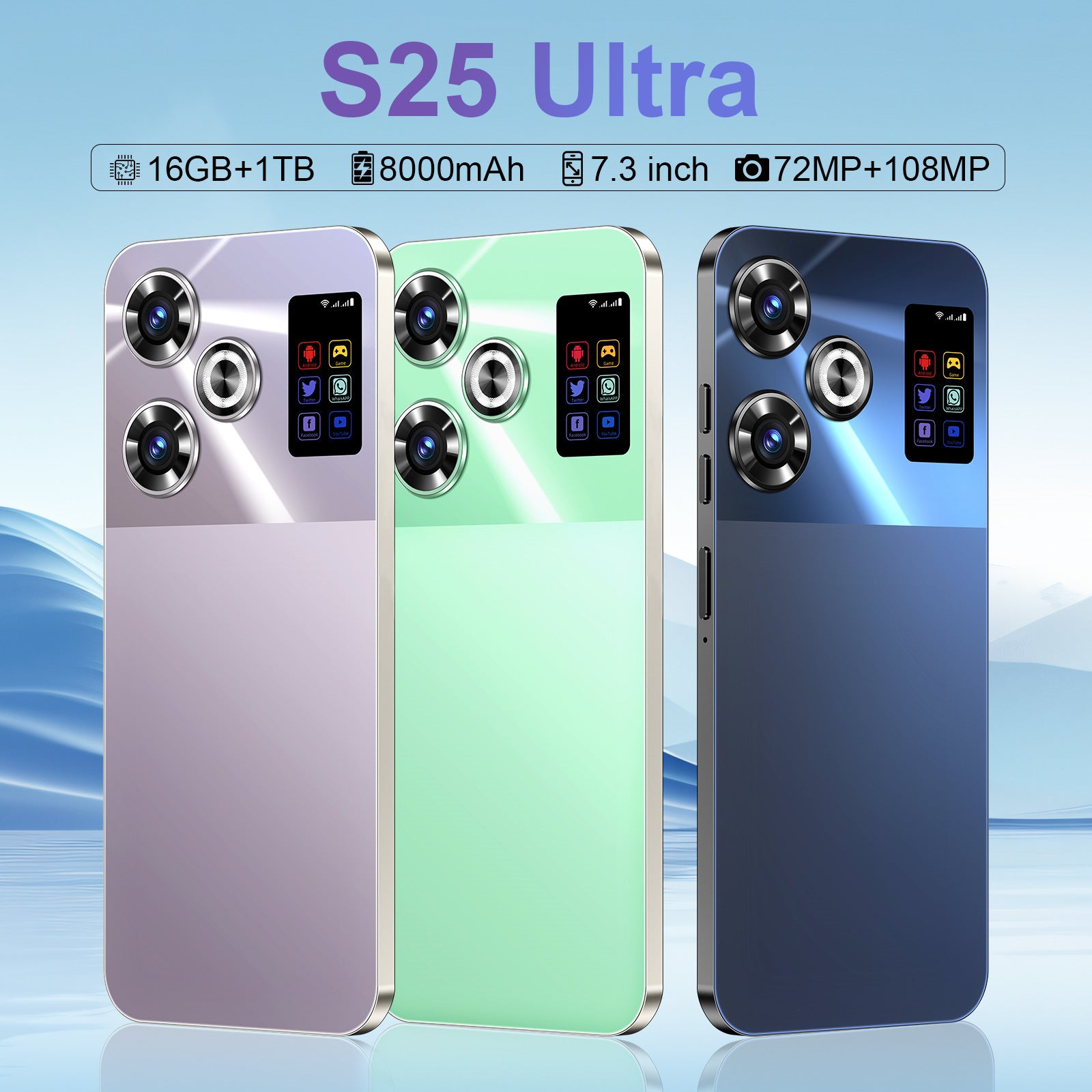 Hot Selling Smart Phone S25 Ultra Brand new Android phone16+1T Wholesale for Mobile Phone Manufacturers