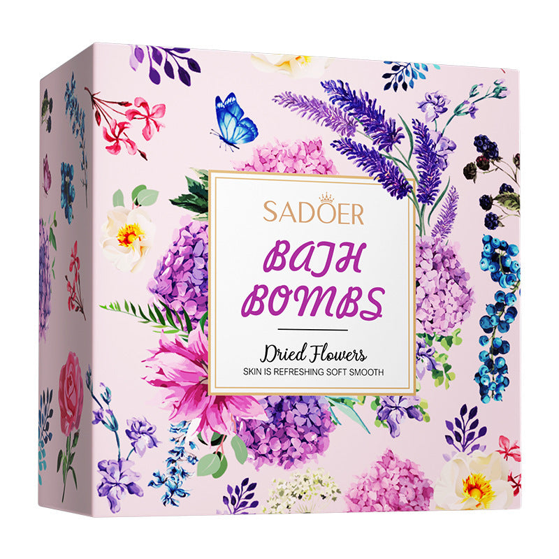 Dried Flower Explosive Bath Salt Ball Set Clean Fragrance Bath Ball  Wholesale