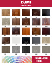 China Top Manufacturers Custom Aluminum Frame HPL/Melamine Surface Internal Hidden Wood Door with Silent Lock for House Interior