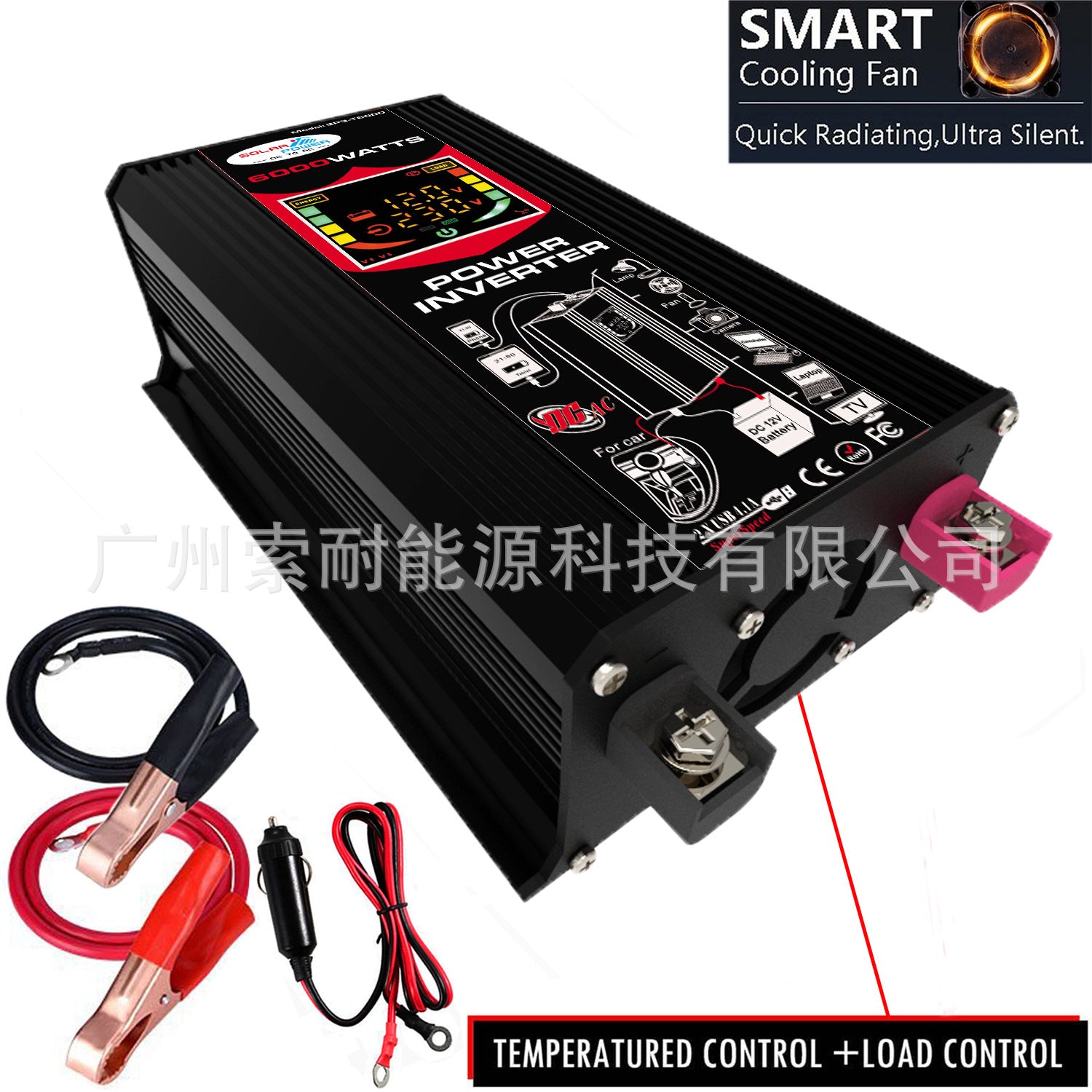 Motorcycle and Car Parts Inverter Power Supply500W Car Charger Adapter DC12V Turn AC110V/220V Vehicle Inverter