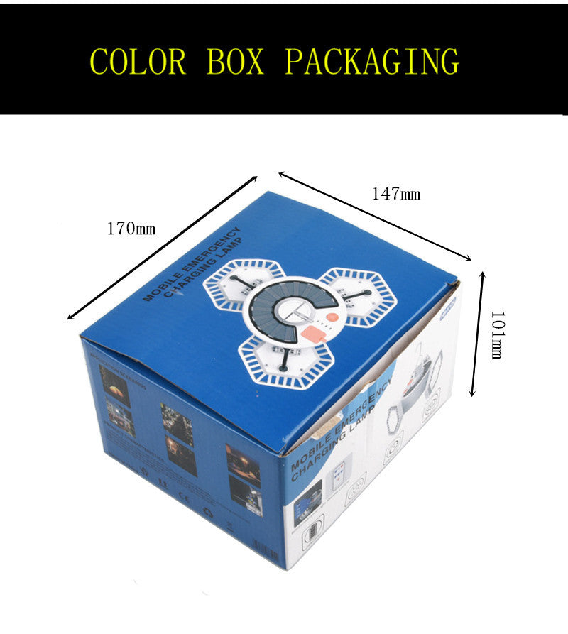 Outdoor LED Tent Light Camping Light with Remote Control Three-Leaf Bulb Emergency Light for Home Power Outage