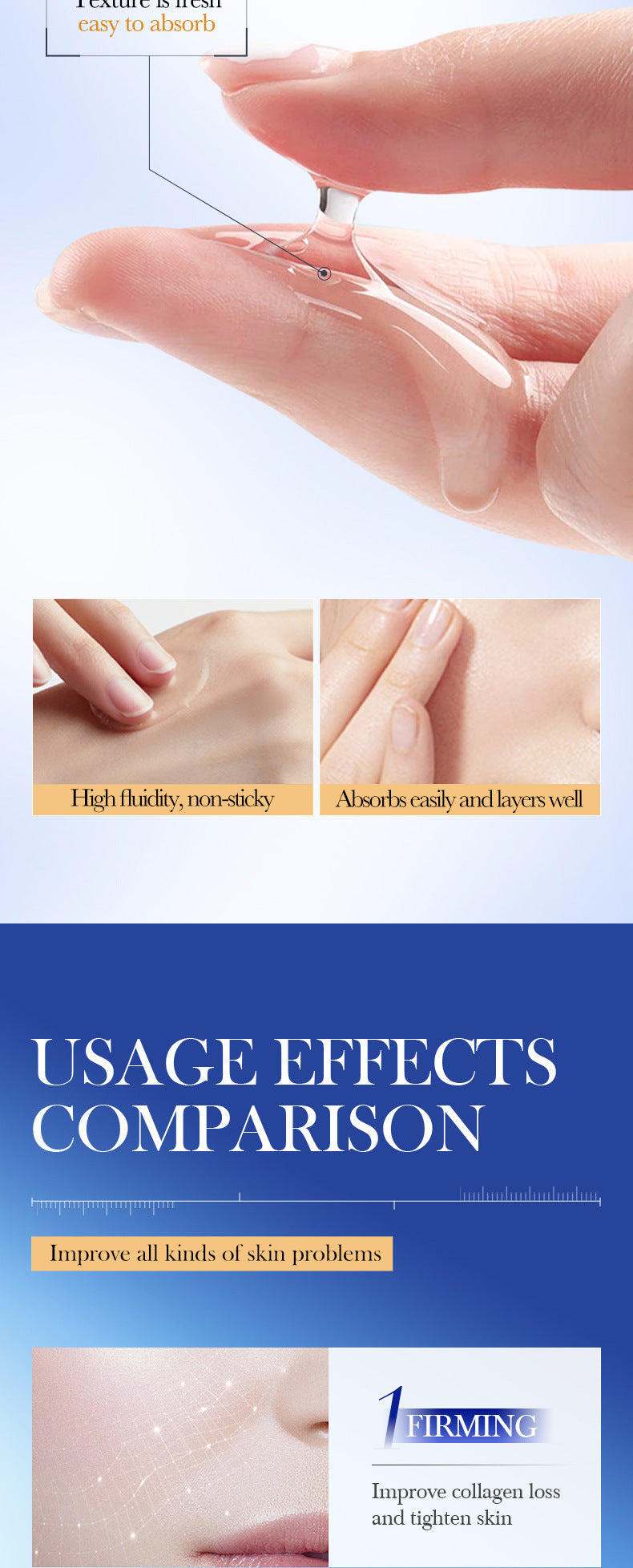 Type III Collagen Wrinkle Firming Toner SADOER Hydrating Moisturizing Water Cross-Border Wholesale