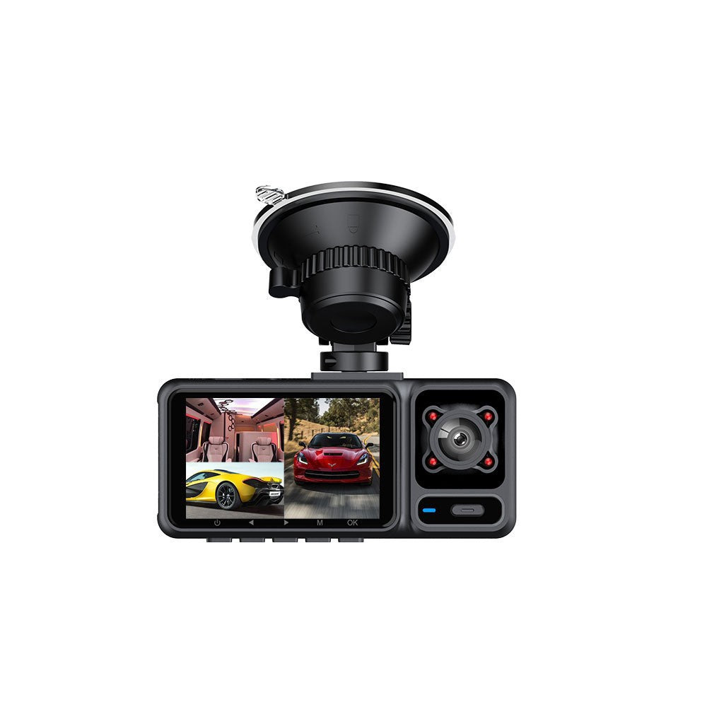 Dash Cam HD21/3-inch Lens WiFi Wide-angle Night Vision Vehicle Recorder4K Three recordings before and after