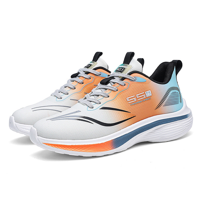 Autumn New Men's Mesh Breathable Sports Casual Running Shoes Ultra-light Thick-soled Non-slip Trendy Fashion Men's Shoes