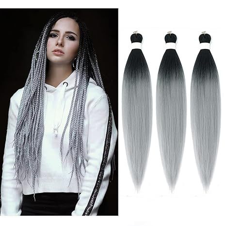 EZ Braided Synthetic Crochet Hair Export Cross-Border Factory In Stock Big Braids European and American Long Straight Hair