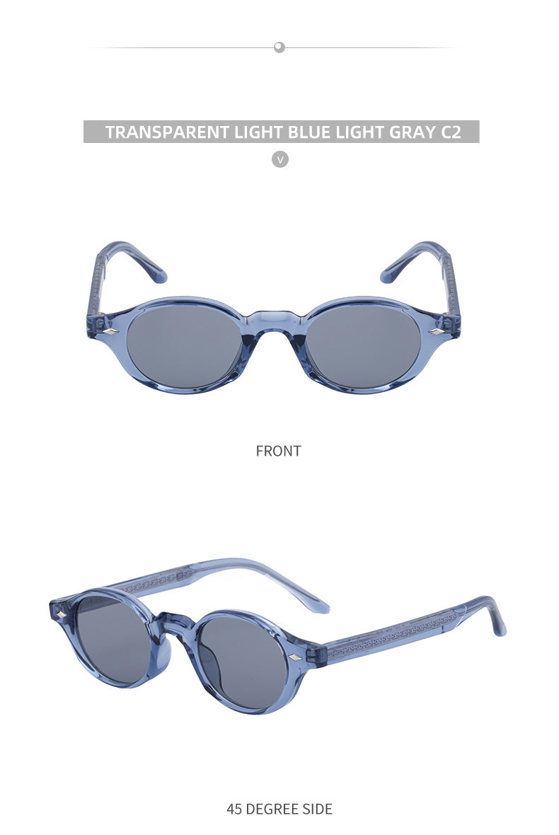 2025New European and American Round Small Frame Sunglasses for Women, Simple and Stylish Sun Protection Sunglasses for Women Wholesale shades